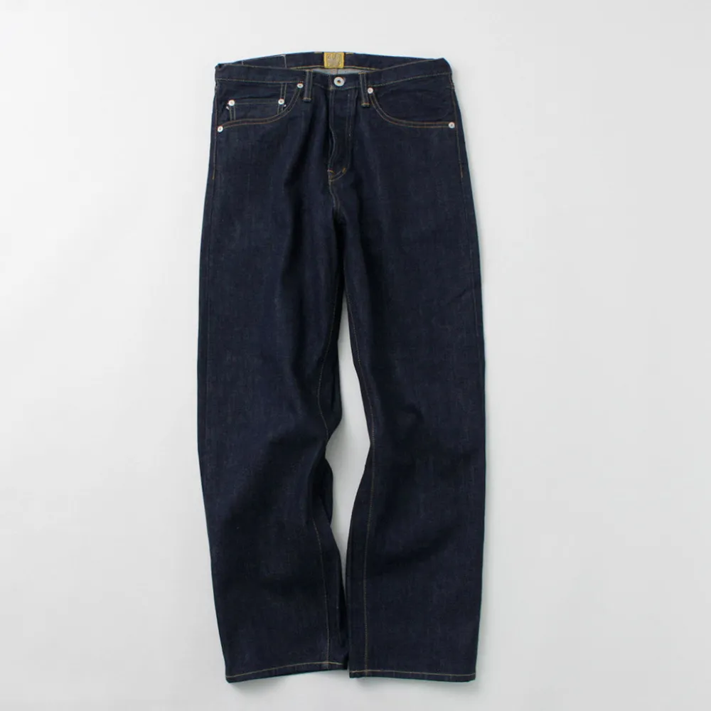THE BLUEST OVERALLS Trousers^/ Big Silhouette Denim Pants indigo
