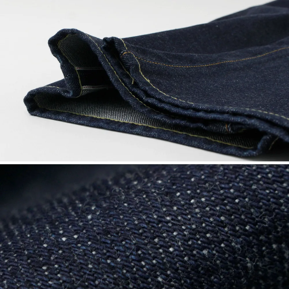 THE BLUEST OVERALLS Trousers^/ Big Silhouette Denim Pants indigo