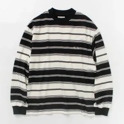 THE FOX T-Shirts^/ Fox Striped Crew Neck Long Sleeve T-Shirt
