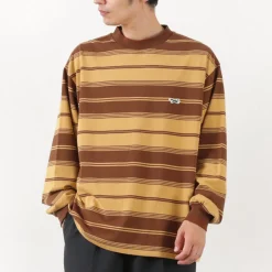 THE FOX T-Shirts^/ Fox Striped Crew Neck Long Sleeve T-Shirt