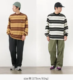 THE FOX T-Shirts^/ Fox Striped Crew Neck Long Sleeve T-Shirt