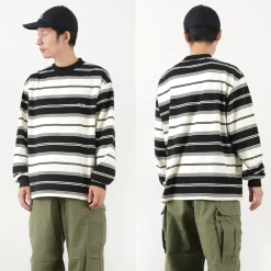 THE FOX T-Shirts^/ Fox Striped Crew Neck Long Sleeve T-Shirt