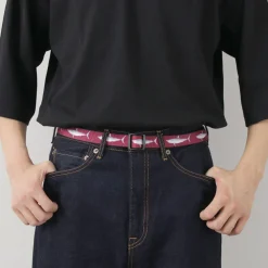 THOMAS BATES Belts^/ Printed Slider Belt