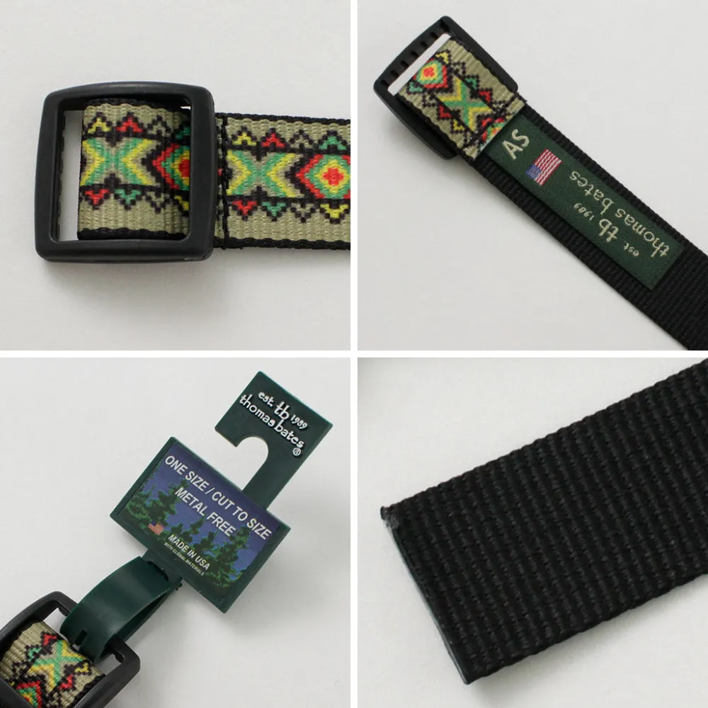 THOMAS BATES Belts^/ Printed Slider Belt