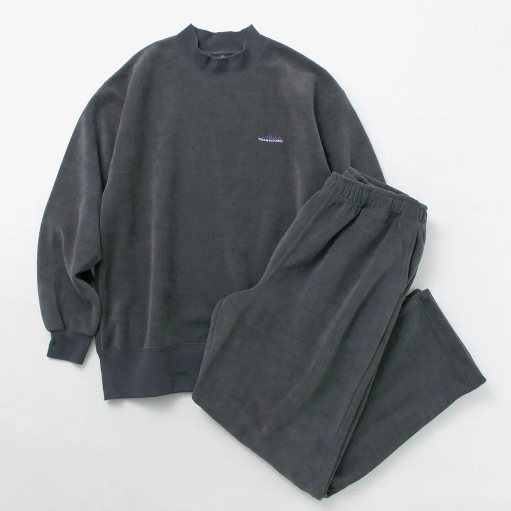 THOUSAND MILE Trousers|Sweatshirts^/ Knit Fleece Mock & Long Pants Setup