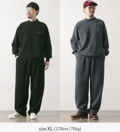 THOUSAND MILE Trousers|Sweatshirts^/ Knit Fleece Mock & Long Pants Setup