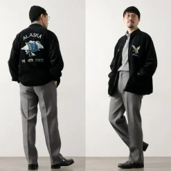 THRIFTY LOOK Jackets^/ Reversible Souvenir Alaska Jacket black
