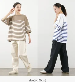 TIEASY T-Shirts^/ HDCS Big Katanuki Boat Neck T-Shirt