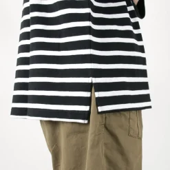 TIEASY T-Shirts^/ HDCS Big Katanuki Boat Neck T-Shirt