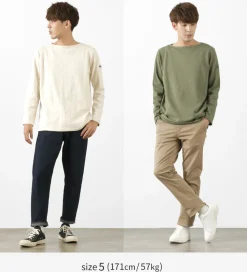 TIEASY T-Shirts^/ HDCS Boatneck Basque Shirt