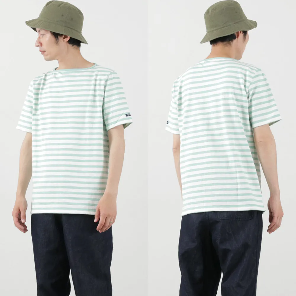 TIEASY T-Shirts^/ HDCS Boatneck Short Sleeve Striped Basque Shirt