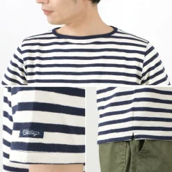 TIEASY T-Shirts^/ HDCS Boatneck Short Sleeve Striped Basque Shirt