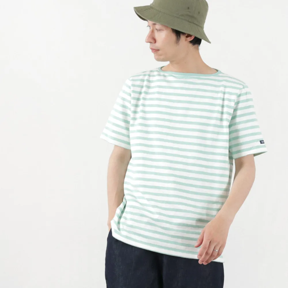 TIEASY T-Shirts^/ HDCS Boatneck Short Sleeve Striped Basque Shirt