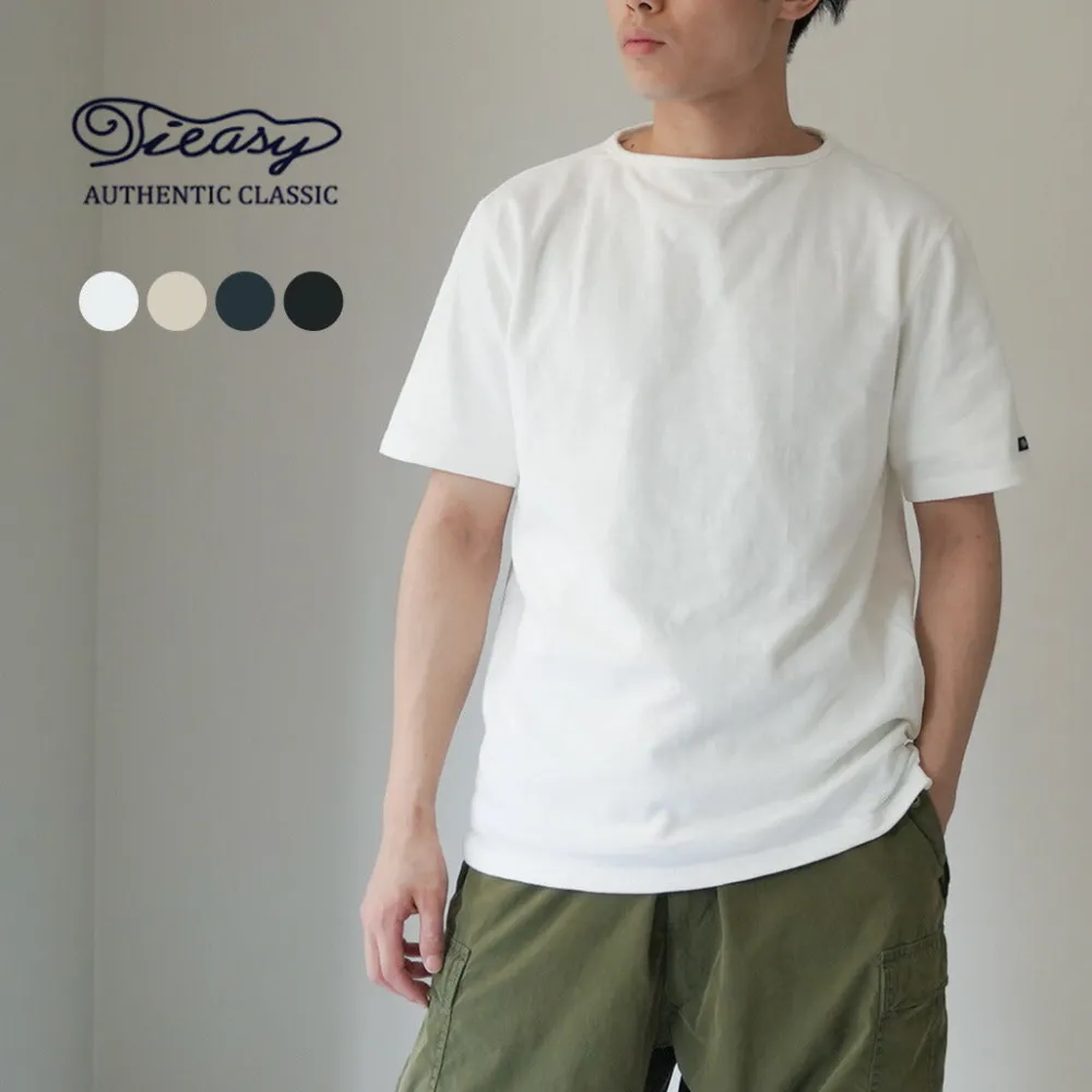 TIEASY T-Shirts^/ HDCS Boatneck S/S Basque Shirt