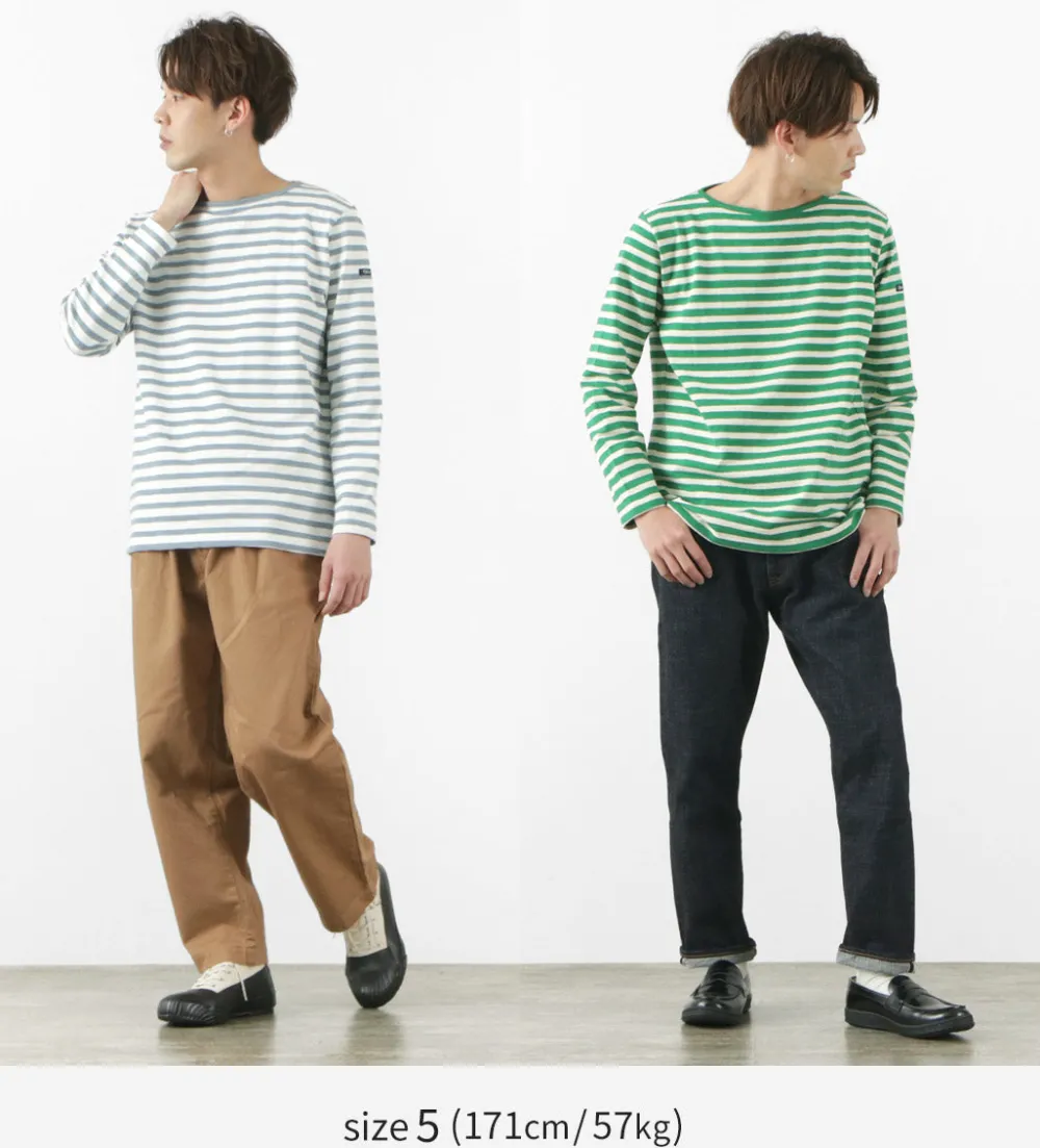 TIEASY T-Shirts^/ HDCS Boatneck Striped Basque Shirt
