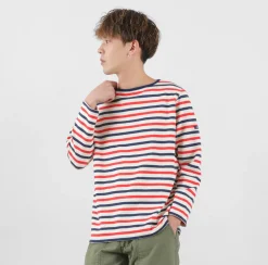TIEASY T-Shirts^/ HDCS Boatneck Striped Basque Shirt natural
