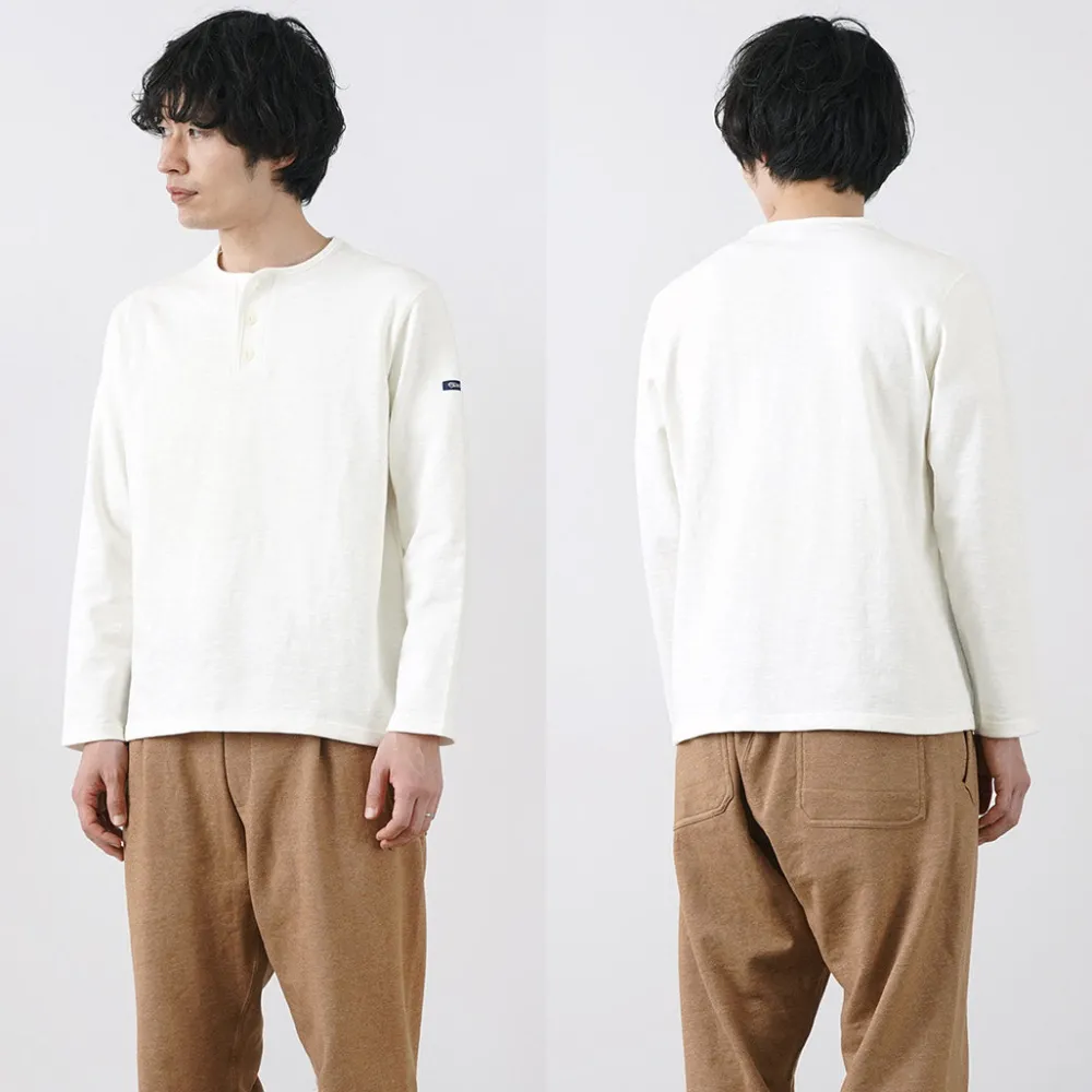 TIEASY T-Shirts^/ HDCS Henry neck long sleeve T-shirt