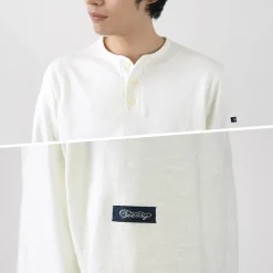 TIEASY T-Shirts^/ HDCS Henry neck long sleeve T-shirt