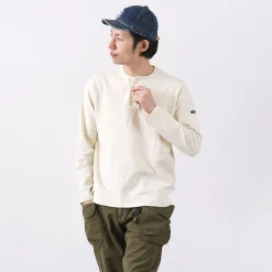 TIEASY T-Shirts^/ HDCS Henry neck long sleeve T-shirt