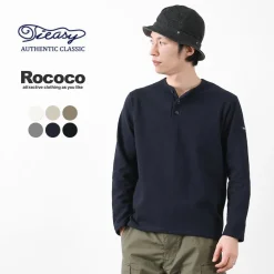 TIEASY T-Shirts^/ HDCS Henry neck long sleeve T-shirt