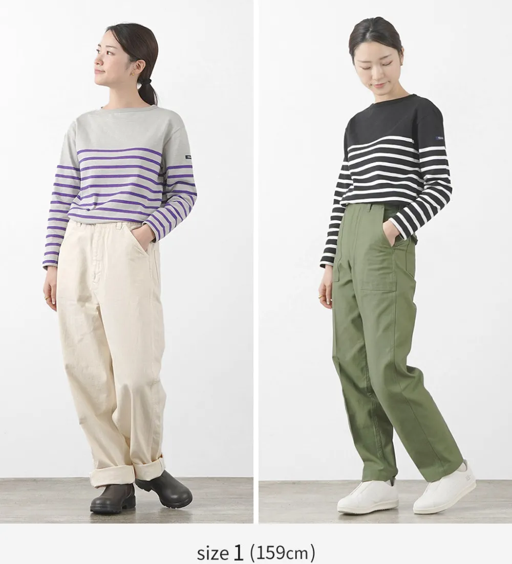 TIEASY T-Shirts^/ HDCS Katanuki striped basque shirt