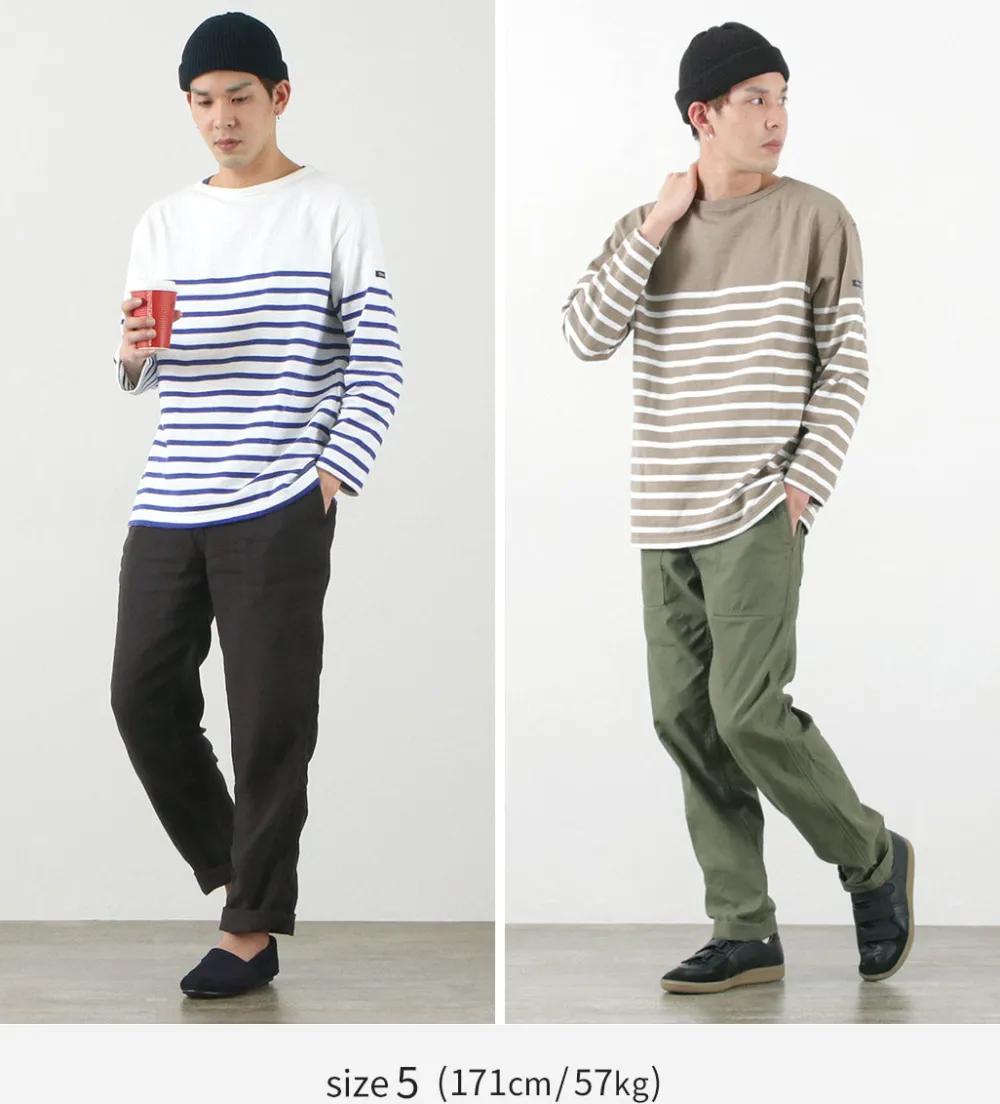 TIEASY T-Shirts^/ HDCS Katanuki striped basque shirt