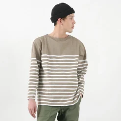 TIEASY T-Shirts^/ HDCS Katanuki striped basque shirt