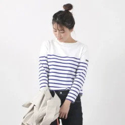 TIEASY T-Shirts^/ HDCS Katanuki striped basque shirt