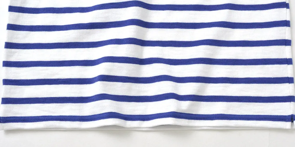 TIEASY T-Shirts^/ HDCS Katanuki striped basque shirt