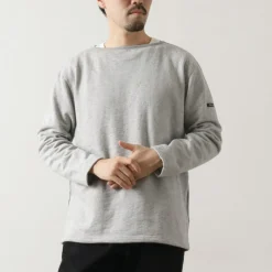 TIEASY Sweatshirts^/ HDCS Sweatshirt Boat Neck Basque Shirt
