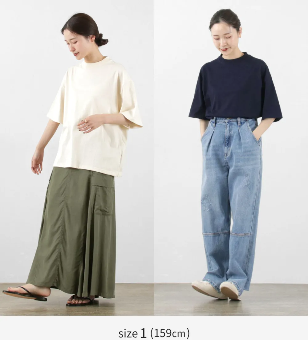 TIEASY T-Shirts^/ Summer Knit Big Tee