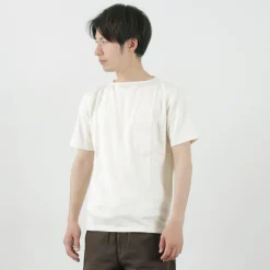 TIEASY T-Shirts^/ Summer Knit Pocket T-Shirt