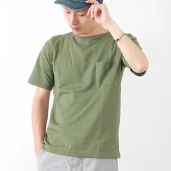 TIEASY T-Shirts^/ Summer Knit Pocket T-Shirt