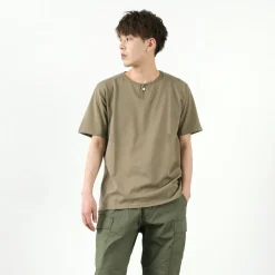 TIEASY T-Shirts^/ Summer Knits Henley Short Sleeve T-shirt