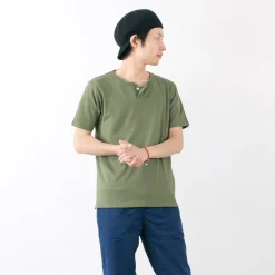 TIEASY T-Shirts^/ Summer Knits Henley Short Sleeve T-shirt