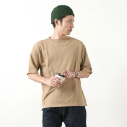 TIEASY T-Shirts^/ TE001SS HDCS Light Big Boat Neck T-Shirt