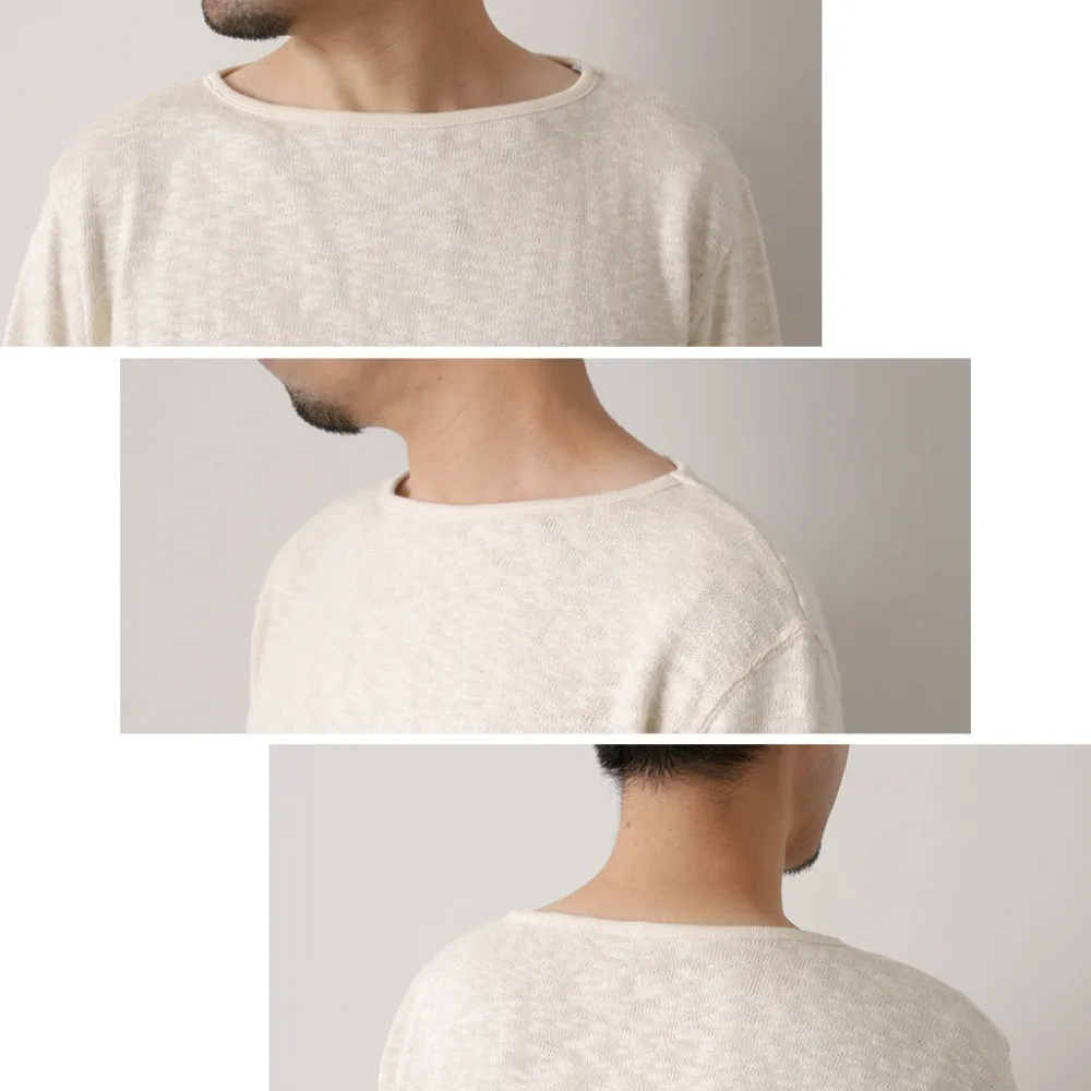 TIEASY T-Shirts^/ Original Boat Neck Shirt