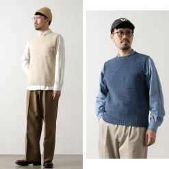 TOM SIMPSON Knits^/ Crew Neck Pocket Knit Vest