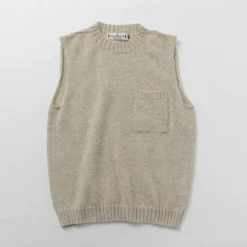 TOM SIMPSON Knits^/ Crew Neck Pocket Knit Vest
