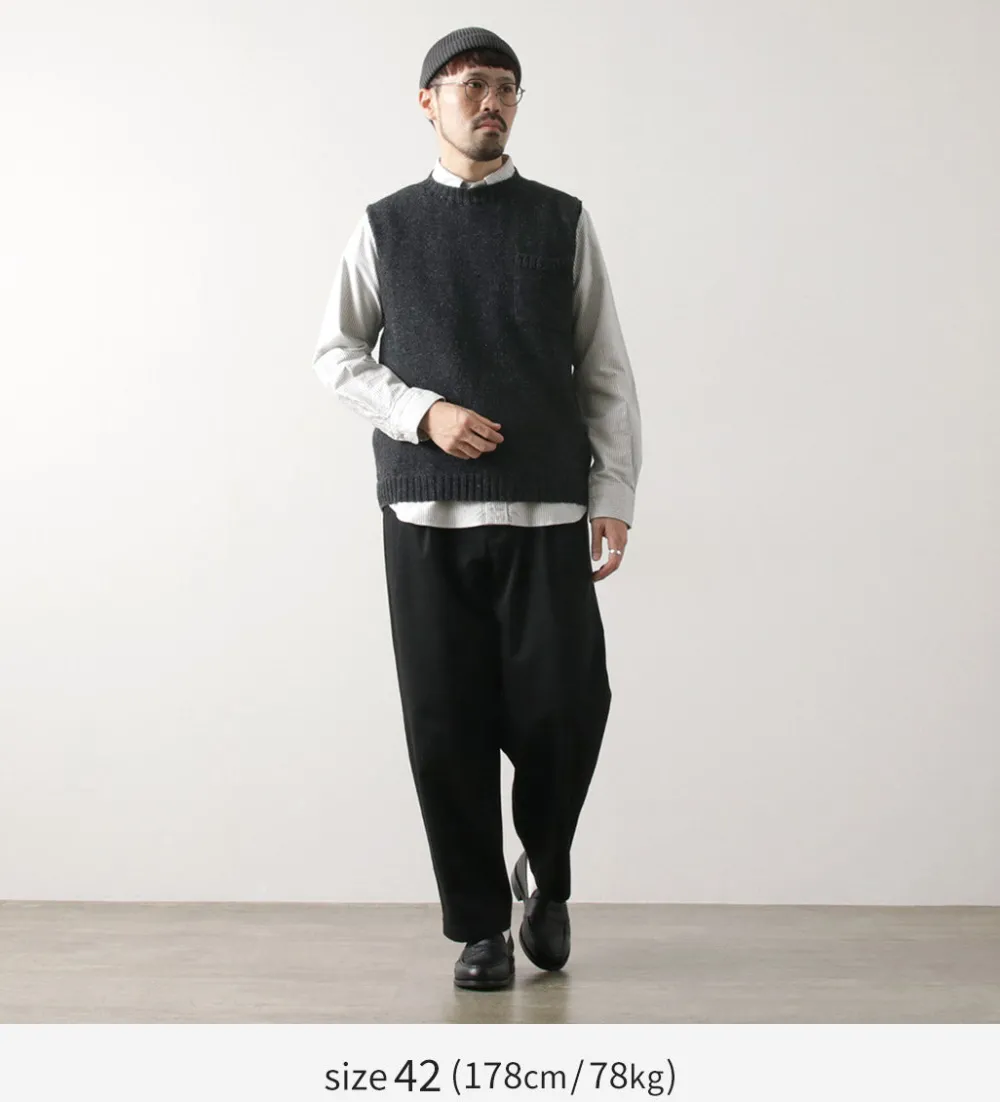 TOM SIMPSON Knits^/ Crew Neck Pocket Knit Vest