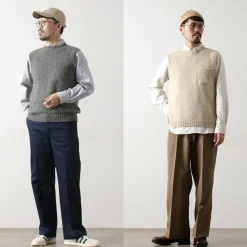 TOM SIMPSON Knits^/ Crew Neck Pocket Knit Vest