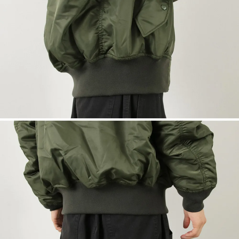 TOP KHAKI Jackets^/ MA-1 Nylon Flight Jacket