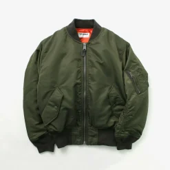 TOP KHAKI Jackets^/ MA-1 Nylon Flight Jacket