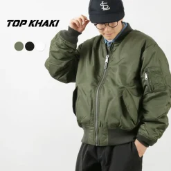 TOP KHAKI Jackets^/ MA-1 Nylon Flight Jacket