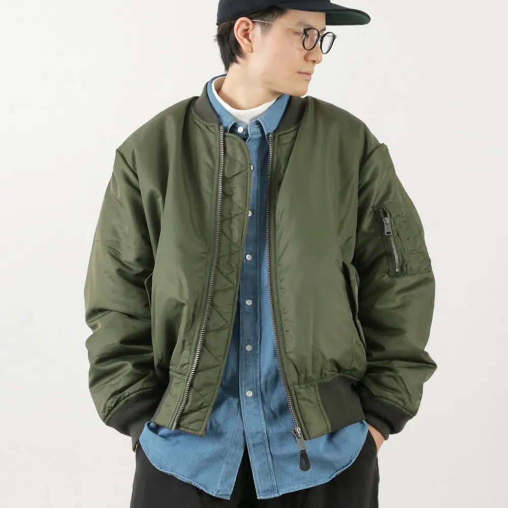 TOP KHAKI Jackets^/ MA-1 Nylon Flight Jacket