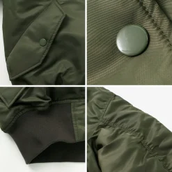 TOP KHAKI Jackets^/ MA-1 Nylon Flight Jacket