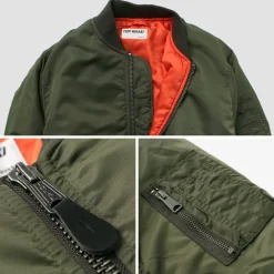 TOP KHAKI Jackets^/ MA-1 Nylon Flight Jacket