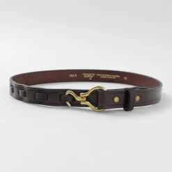 TORY LEATHER Belts^/ 1-inch Bridle Leather Mini Hoof Pick Belt
