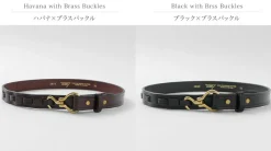 TORY LEATHER Belts^/ 1-inch Bridle Leather Mini Hoof Pick Belt
