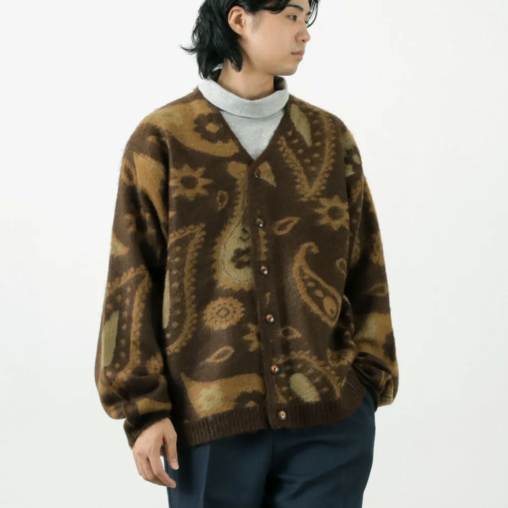 TOWN CRAFT Cardigans^/ Vintage Pattern Shaggy Cardigan